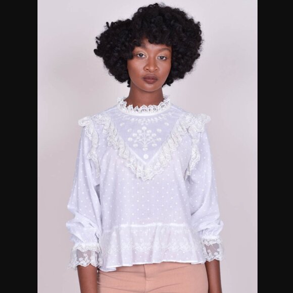 Ulla Johnson Noemie Victorian Blouse - Picture 2 of 10